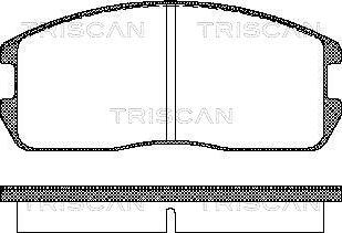 Triscan 8110 42832 - Bremžu uzliku kompl., Disku bremzes www.autospares.lv