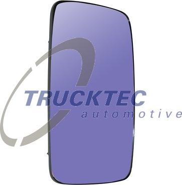 Trucktec Automotive 02.57.028 - Spoguļstikls, Ārējais atpakaļskata spogulis www.autospares.lv