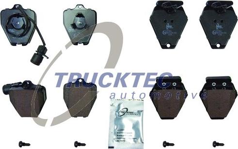 Trucktec Automotive 07.35.245 - Bremžu uzliku kompl., Disku bremzes www.autospares.lv