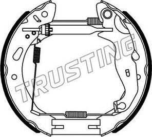 Trusting 6442 - Bremžu loku komplekts www.autospares.lv