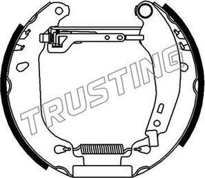Trusting 6092 - Bremžu loku komplekts www.autospares.lv