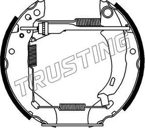 Trusting 6045 - Bremžu loku komplekts www.autospares.lv