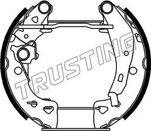Trusting 6042 - Bremžu loku komplekts www.autospares.lv