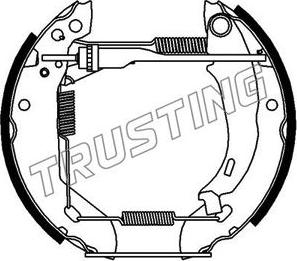 Trusting 6055 - Bremžu loku komplekts www.autospares.lv