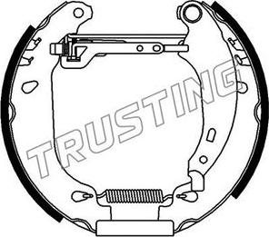 Trusting 616.0 - Bremžu loku komplekts www.autospares.lv