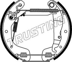 Trusting 6114 - Bremžu loku komplekts www.autospares.lv