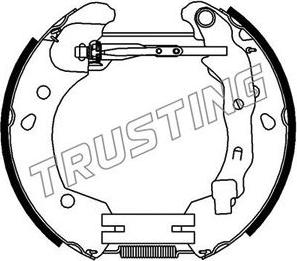 Trusting 6396 - Bremžu loku komplekts www.autospares.lv