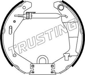 Trusting 6318 - Bremžu loku komplekts www.autospares.lv