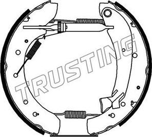 Trusting 6335 - Bremžu loku komplekts www.autospares.lv