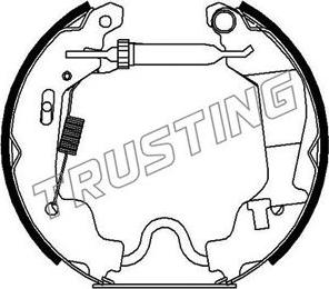 Trusting 6256 - Bremžu loku komplekts www.autospares.lv