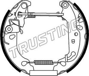 Trusting 6205 - Bremžu loku komplekts www.autospares.lv