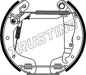 Trusting 6231 - Bremžu loku komplekts www.autospares.lv