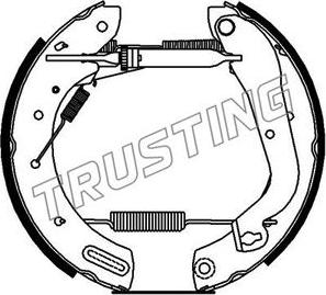Trusting 622.0 - Bremžu loku komplekts www.autospares.lv