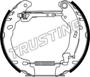 Trusting 6278 - Bremžu loku komplekts www.autospares.lv