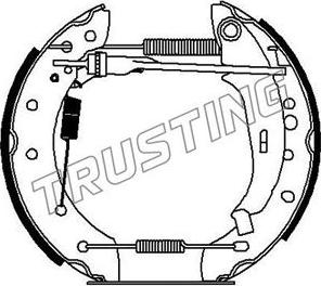 Trusting 6277 - Bremžu loku komplekts www.autospares.lv