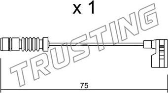 Trusting SU.251 - Indikators, Bremžu uzliku nodilums www.autospares.lv