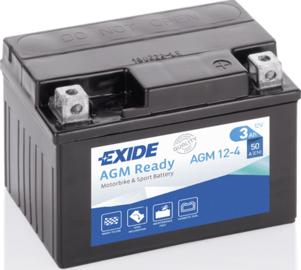 Tudor AGM12-4 - Startera akumulatoru baterija www.autospares.lv