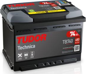 Tudor TB740 - Startera akumulatoru baterija www.autospares.lv