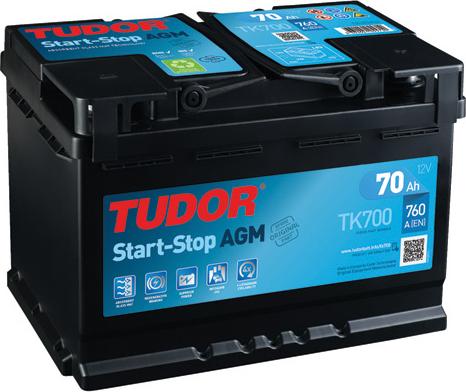Tudor TK700 - Startera akumulatoru baterija www.autospares.lv