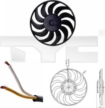 TYC 802-0052 - Ventilators, Motora dzesēšanas sistēma www.autospares.lv
