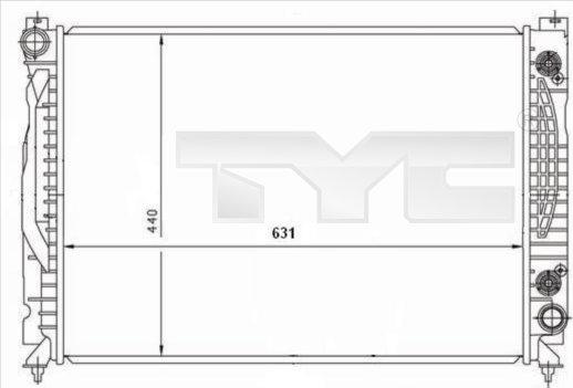 TYC 702-0001 - Radiators, Motora dzesēšanas sistēma www.autospares.lv