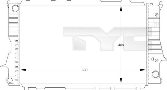 TYC 702-0030 - Radiators, Motora dzesēšanas sistēma www.autospares.lv