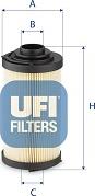 UFI 83.046.00 - Filtrs, Hidropacēlāja sistēma www.autospares.lv