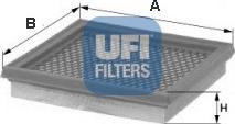 UFI 30.160.00 - Gaisa filtrs www.autospares.lv
