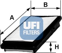 UFI 30.243.00 - Gaisa filtrs www.autospares.lv