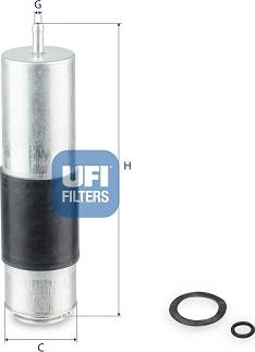 UFI 31.A36.00 - Degvielas filtrs www.autospares.lv