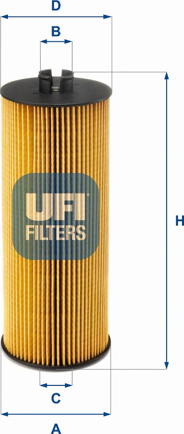 UFI 25.036.00 - Eļļas filtrs www.autospares.lv