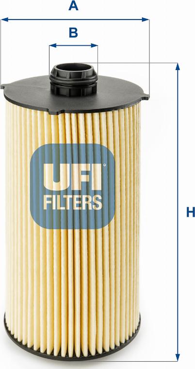 UFI 25.102.00 - Eļļas filtrs www.autospares.lv