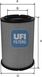 UFI 27.608.00 - Gaisa filtrs www.autospares.lv