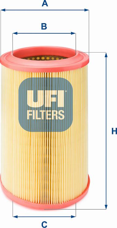 UFI 27.366.00 - Gaisa filtrs www.autospares.lv