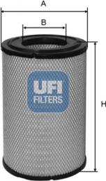 UFI 27.A18.00 - Gaisa filtrs www.autospares.lv