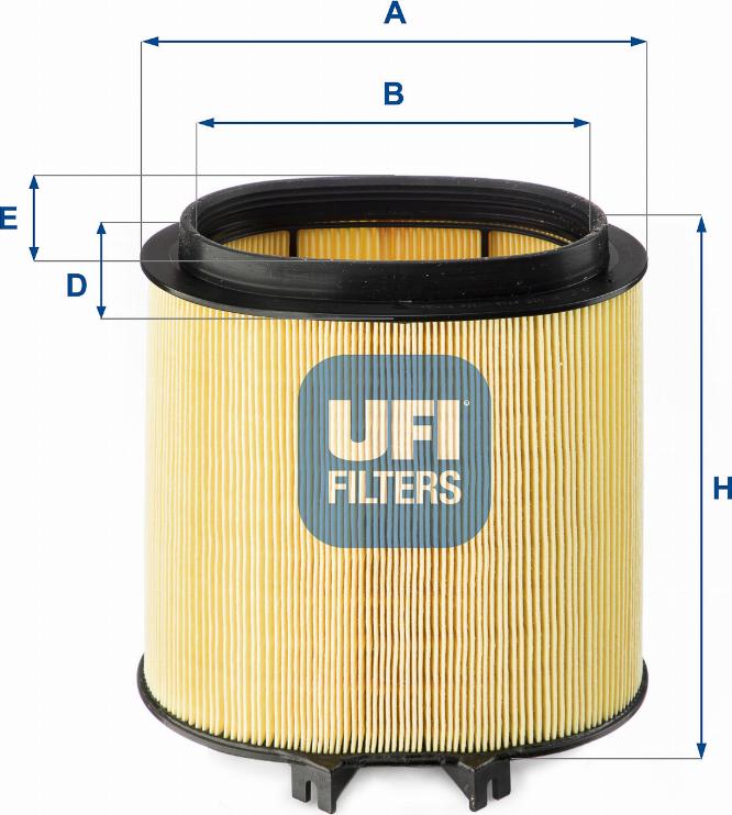 UFI 27.A91.00 - Gaisa filtrs www.autospares.lv