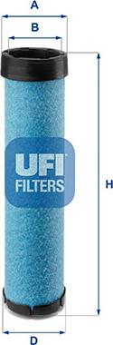 UFI 27.F45.00 - Gaisa filtrs www.autospares.lv