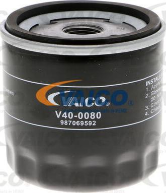VAICO V40-0080 - Eļļas filtrs www.autospares.lv