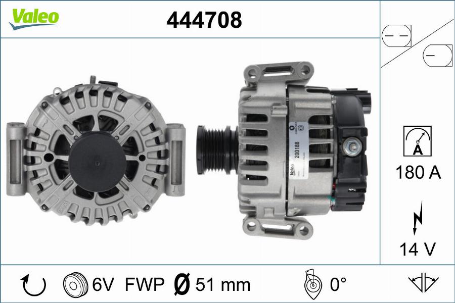 Valeo 444708 - Ģenerators www.autospares.lv