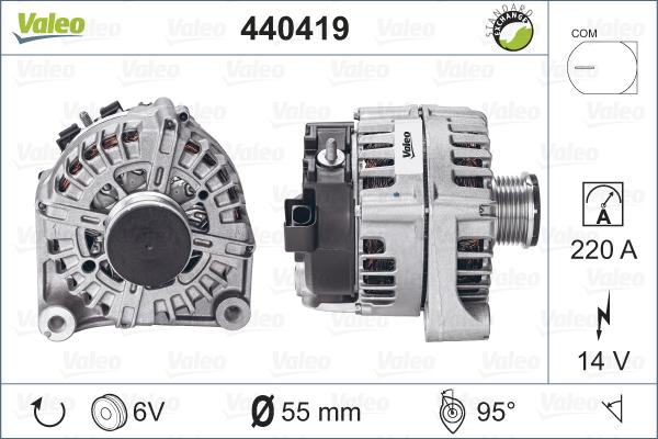 Valeo 440419 - Ģenerators www.autospares.lv