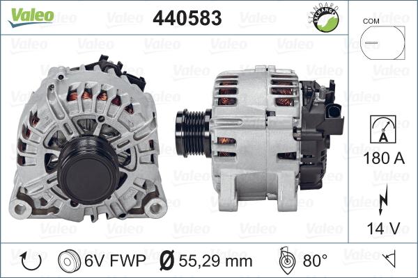 Valeo 440583 - Ģenerators www.autospares.lv