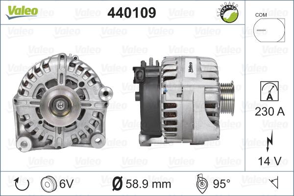 Valeo 440109 - Ģenerators www.autospares.lv
