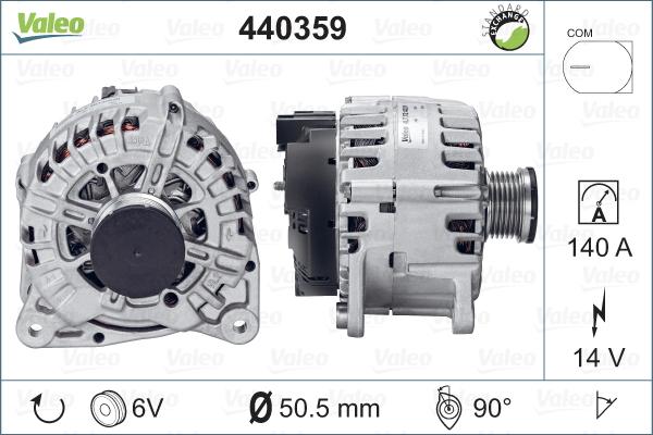 Valeo 440359 - Ģenerators www.autospares.lv