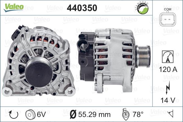 Valeo 440350 - Ģenerators www.autospares.lv
