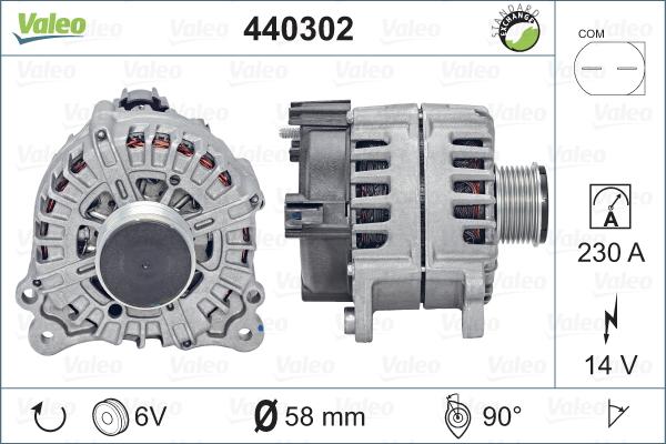 Valeo 440302 - Ģenerators www.autospares.lv