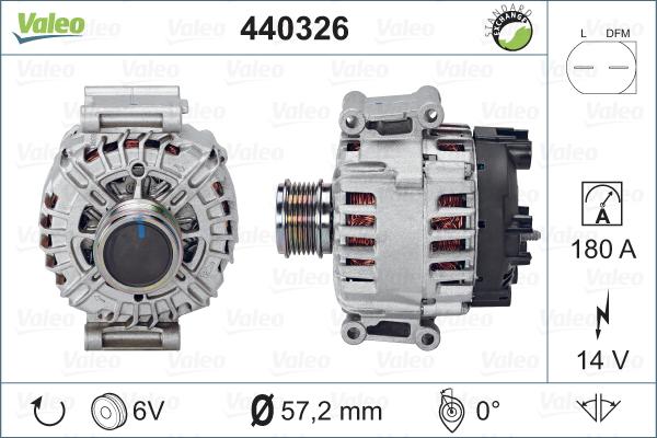 Valeo 440326 - Ģenerators www.autospares.lv