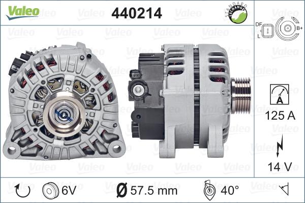 Valeo 440214 - Ģenerators www.autospares.lv