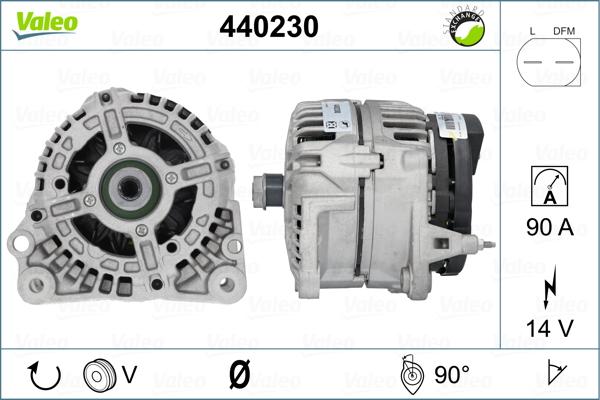 Valeo 440230 - Ģenerators www.autospares.lv