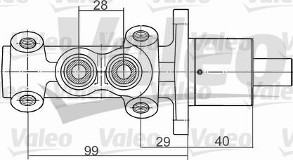 Valeo 402182 - Galvenais bremžu cilindrs www.autospares.lv