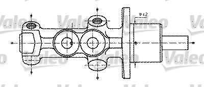 Valeo 402232 - Galvenais bremžu cilindrs www.autospares.lv